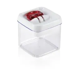 LEIFHEIT Fresh & Easy Vorratsbehälter, eckig, Luft- und wasserdichte Frischhaltebox, Fassungsvermögen: 0,4 Liter
