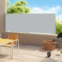VidaXL Ausziehbar Seitenmarkise 500 x 180 cm grau 313407