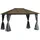 Outsunny Pavillon 4x3m Gartenpavillon Gazebo Partyzelt mit Seitenteilen, Netzseiten, PC Dach aus Aluminium in Dunkelgrau Aosom.de
