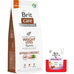 BRIT CARE  Weight Loss Rabbit 12kg + Brit Care Snack Immunity 150g