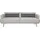 SalesFever Sofa inkl. Zierkissen«, mit Schlaffunktion, Breite 214 cm grau