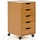 FineBuy Rollcontainer 33 x 38 x 64 cm braun