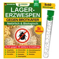 Green guardia Lagererzwespen gegen Brotkäfer, Kornkäfer, Messingkäfer, Speckkäfer uvm