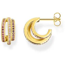 Thomas Sabo CR663-973-7 Damen-Ohrringe Goldfarben Farbige Steine