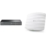 TP-Link TL-SG1016PE 16-Port-Gigabit-Easy-Smart-PoE Switch