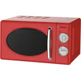 SOGO Mikrowellenherd Retro 20L ohne Grill 700W Rot