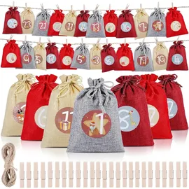 luxuskollektion DIY-Adventskalender Groß 24 Säckchen