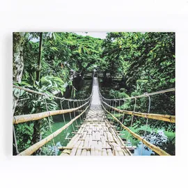 Art for the home - Wanddeko Leinwandbild Jungle", 100x75cm