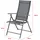 [en.casa] Kalamata Gartenstuhl 57 x 57 x 105 cm grau 2 St.