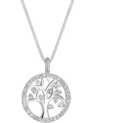 Elli Lebensbaum Kristalle 925 Silber Ketten   Damen 