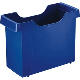 Leitz Hängemappenbox Uni-Box Plus blau (ohne Inhalt) Packung mit 4 Stück