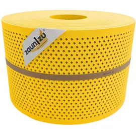 zaunzu® Sichtschutzstreifen 50 m x 19 cm Gelb Metall