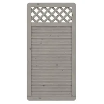 Traumgarten Lamellenzaun 90 x 179 cm Grau/Holz