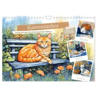 Calvendo Katzenzauber - Katzenkalender mit stimmungsvollen Bildern (Wandkalender 2026