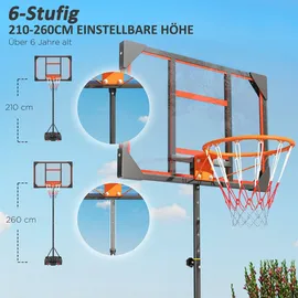 aiyaplay Basketballkorb Kunststoff, Stahl