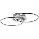 rl live your light Reality Leuchten LED Deckenleuchte Venida R62783406, Metall Chrom, inkl. 25 Watt LED, Switch Dimmer