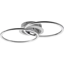rl live your light Reality Leuchten LED Deckenleuchte Venida R62783406, Metall Chrom, inkl. 25 Watt LED, Switch Dimmer