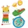 Fisher-Price Holz-Musikinstrumente 5 Teile grün