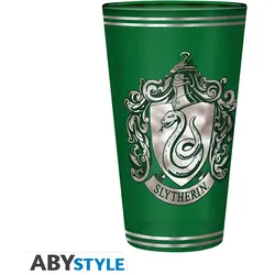 HARRY POTTER - Premium großes Glas - 400ml - Slytherin