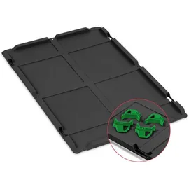 Proregal Eurobox NextGen Color 22 x 40 x 60 cm 4-tlg. schwarz mit grünen Griffen