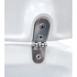 bb bäder boutique Urinal mit Deckel, Zulauf von hinten & Hygiene Glasur, weiß