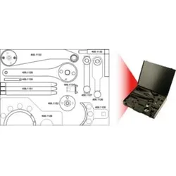 KS Tools VAG-Motoreinstell-Werkzeug-Satz, 12-teilig Touareg,Transporter