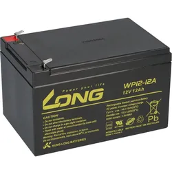 Kung Long VdS WP12-12 F1 4,8mm 12V 12Ah AGM Blei Accu Batterie wartungsfrei