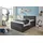 SUN GARDEN Boxspringbett Florida 140 x 200 cm Grau