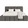 FEDVE Polsterbett Lund aus Bouclé-Stoff 160x200 cm, Braun - Braun