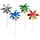 Papstar Deko-Picker 19,5 cm farbig sortiert "Palmblätter"