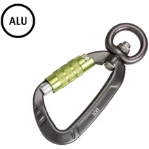 CONACORD Alu-Sicherheitskarabiner mit Wirbel