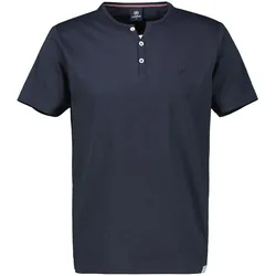 LERROS Henleyshirt, mit Logostitching auf der Brust Lerros navy L