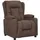vidaXL Relaxsessel Taupe Stoff 75 x 100 x 90 cm Schwarz mit Liegefunktion