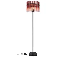 GLOBO Stehleuchte Stehlampe, Standleuchte Glasstäbe brombeer rot Retro LED