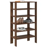 VidaXL Schuhregal Braun Eichen-Optik 61x32x105 cm Holzwerkstoff