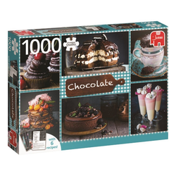 Jumbo Spiele Puzzle 18593 Schokolade mit 6 Rezepten 1000 Teile Puzzle, 1000 Puzzleteile bunt