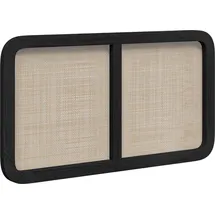 vidaXL Kopfteil mit Kopfteil Schwarz 100 x 55 x 3 cm Rattan 42011568
