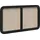 vidaXL Kopfteil mit Kopfteil Schwarz 100 x 55 x 3 cm Rattan 42011568