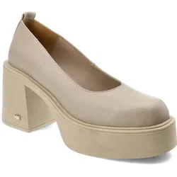 Beige Halbschuhe Karino Modische Damenschuhe, 40