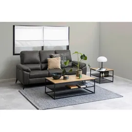 Actona Mid.you Couchtisch Schwarz, Eiche quadratisch 55x42x55 cm