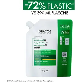 Vichy Dercos Anti-Schuppen Shampoo trockenes Haar Nachfüllpack 390 ml