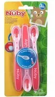 Nuby Cuillères thermosensibles Rose 3 mois + Autre pc(s)