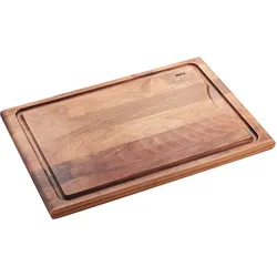 Schneidebrett GEFU "ENNO", braun, B:25cm H:1,8cm L:37cm, Walnussholz, Schneidebretter, mit Saftrille, klingenschonend