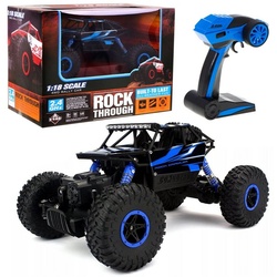 COIL RC-Monstertruck RC-Auto, Ferngesteuertes Auto, Geländewagen, 1:18, 2,4 GHz, Fernbedienung: 60 – 100 m, 4-Rad Antrieb blau