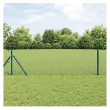 vidaXL Zaunpfosten 10 x 0,5 m Grün/Stahl