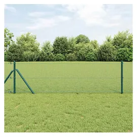 vidaXL Zaunpfosten 10 x 0,5 m Grün/Stahl