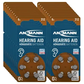 Ansmann Hörgerätebatterie 312 PR41 60 St. 5013233-590