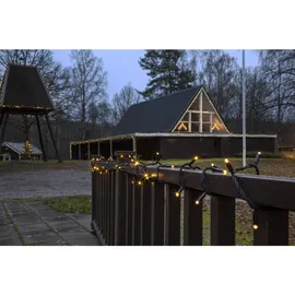 Star Trading System-Lichterkette LED 3 m Schwarz warmweiß