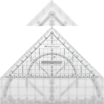 Faber-Castell Geodreieck 22 cm transparent