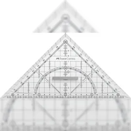 Faber-Castell Geodreieck 22 cm transparent